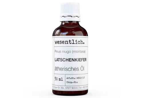 wesentlich. Duftöl Latschenkiefer 50ml - 100% naturreines ätherisches Öl - Entdecken Sie die Kraft der Natur mit unserem 50ml Latschenkiefer Duftöl. Ideal für Aroma Diffuser und Duftlampen, sorgt es für einen angenehmen Raumduft und ist in Deutschland geprüft.