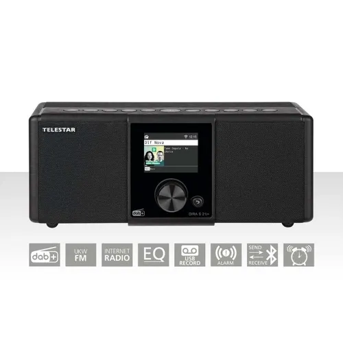 Telestar Internetradio DIRA S21i+ - Radios mit WLAN und Bluetooth, bietet Zugriff auf über 25.000 Internetradiosender und eine praktische Weckfunktion.