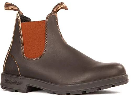 BLUNDSTONE Unisex Original 500 Series Chelsea Boot, Brown/Terracotta, 39 EU - Klassischer Chelsea Boot für Herren, aus hochwertigem Leder, mit bequemem Fußbett für den täglichen Einsatz.