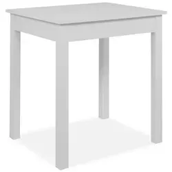 smart Esstisch Bob, weiß, 67 cm breit - Esstisch in modernem Design, platzsparend mit pflegeleichter Oberfläche. Ideal für kleine Räume. Wählen Sie aus 3 Größen und 2 Farben!