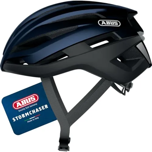 ABUS Rennradhelm StormChaser - Leichter Fahrradhelm für Damen und Herren, Größe S, Blau - Fahrradhelme mit optimaler Belüftung und individueller Passform dank Zoom Ace Justier-System - ideal für professionellen Radsport.