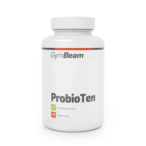 Gymbeam ProbioTen mit zehn Stämmen probiotischer Bakterien und präbiotischen Inulin, Kombination aus Probiotika und Inulin, unterstützt Darmmikrobiom und Verdauung, 60 caps