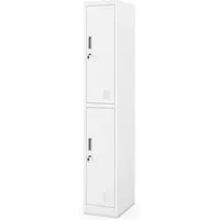 JAN NOWAK Sozialschrank IGOR 1 PLUS 185 x 32 x 45 cm in Weiß - Funktionaler Sozialschrank für Umkleideräume, bietet sichere Aufbewahrung und strukturierte Organisation. Robuste Stahlkonstruktion, mit abschließbaren Fächern und integrierten Lüftungsöffnungen für optimale Nutzung.