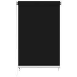 vidaXL Außenrollo 180x230 cm Schwarz - Elegantes Außenrollo zur Sicht- und Sonnenschutzgestaltung für Balkon oder Terrasse. Hergestellt aus hochdichtem Polyethylen (HDPE) für optimale Belüftung und einfache Montage. Perfekte Ergänzung für Ihr Zuhause!