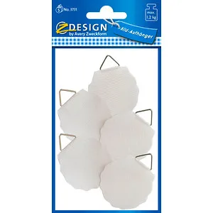 AVERY Zweckform 3731 Bildaufhänger - 5 selbstklebende Aufkleber, 40 mm Durchmesser, Tragkraft bis zu 1,1 kg, ideal zum Aufhängen ohne Bohrungen
