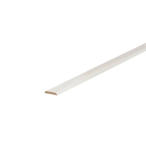Kosche | Abdeckleiste | MDF | 5 x 30 x 2600 mm | Flache Sockelleiste | Weiß