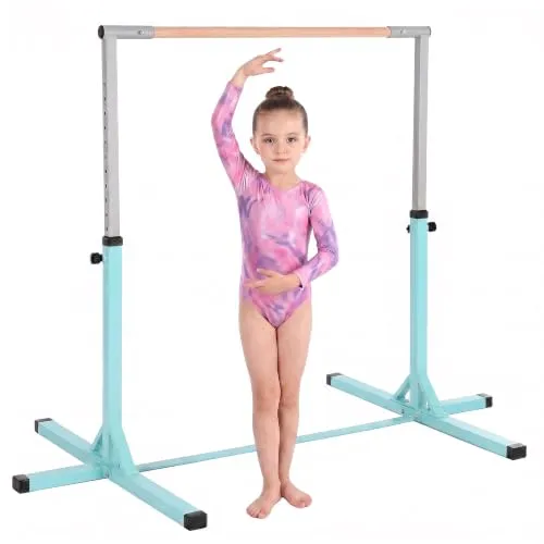 HOMCOM Gymnastikstange für Kinder, höhenverstellbar, stabil & sicher