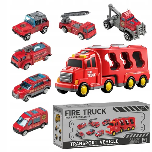 Feuerwehrwagen-Set, Abschleppwagen der Feuerwehr, Ton, Licht, SX700-11