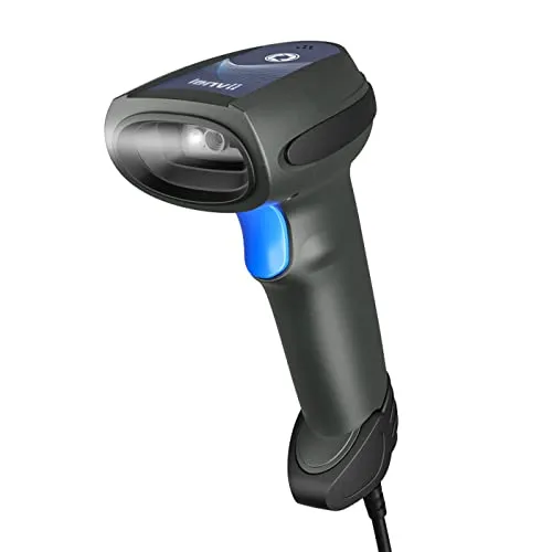 LENVII Handheld 2D QR Barcode Scanner,Kabelgebundener 1D-CCD-Barcode-Leser, unterstützt das Scannen von UPC,PDF417,QR,Data Matrix Bar Code Leser für PC, Mac, Laptop
