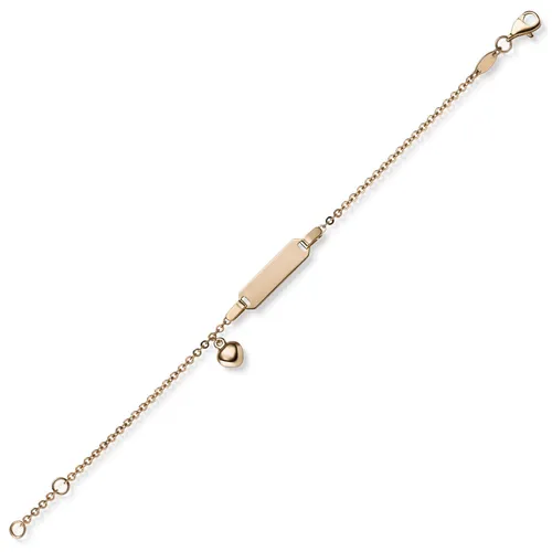 Armband Armkette mit Herz 585 Gold Rotgold 16cm für Kinder - Elegantes Armband aus 14 Karat Rotgold mit Herz-Design, perfekt für Kinder. Die 16 cm lange Kette ist ideal für besondere Anlässe und sorgt für einen stylevollen Auftritt.