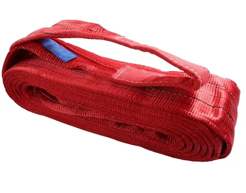 Hebegurt | 5000 kg Tragkraft | 8 m Länge | 150 mm Breite | Hebeband mit Endschlaufe | Hebeschlinge