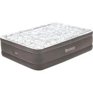 Bestway Luftbett TriTech Fashion - Selbstaufblasend mit elektrischer Pumpe - Luftbett für 2 Personen, belastbar bis 300kg. Aus strapazierfähigem TriTech-Material, in 5 Minuten aufgepumpt. Perfekt für Camping und Gäste, leicht transportierbar.