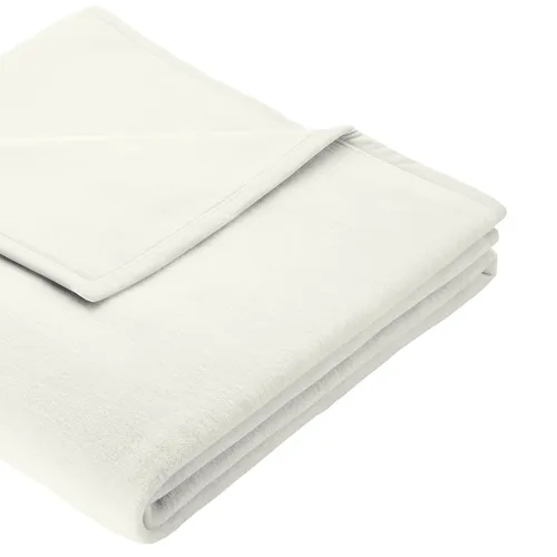 Biederlack Kuscheldecke Wohndecke Couchdecke 100% Baumwolle 150 x 200 cm Natur