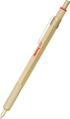Rotring 600 Kugelschreiber | Gold Schaft, nachfüllbar in gold von rOtring