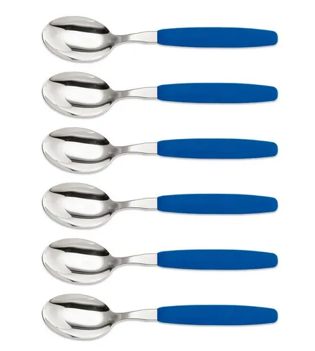 GIESSER Bestecklöffel Besteck Gabel, Teelöffel, Löffel, Kuchengabel (6 Stück), schönes Design, langlebig, kombinierbar, spülmaschinenfest