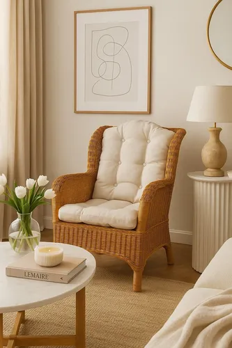 Rattansessel handgeflochten 