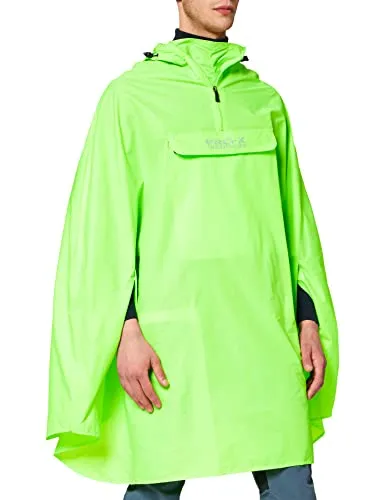 PRO-X ELEMENTS Herren Regenponcho PASOFINO - Funktionsjacke: Einfarbiger Rad-Poncho mit seitlichen Armdurchgriffen, großer Brusttasche und Reflexstreifen für optimale Sichtbarkeit.