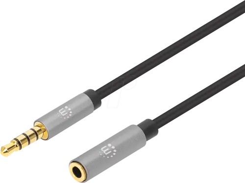 MANHATTAN 356022 - Kabel Klinke 3,5 mm, Verlängerung, 1,0 m