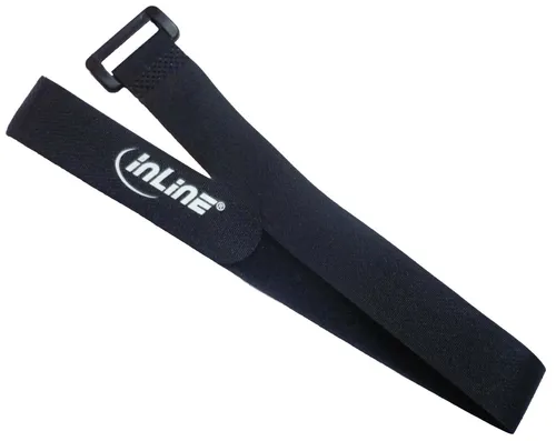 Klettband Klettkabelbinder 50cm Schwarz - Kabelbinder aus strapazierfähigem Klett mit Rücklaufverschluss, ideal zur flexiblen Kabelführung und -organisation, perfekt für Zuhause und Büro.