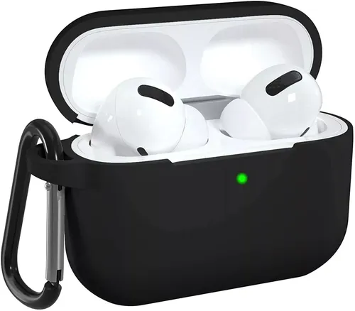 Premium Apple AirPods 3 Generation Hülle Silikon Schutzhülle Case Tasche Schwarz
