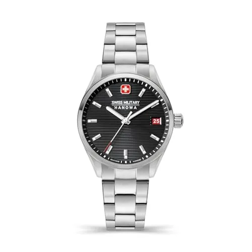Swiss Military Hanowa SMWLH2200201 Roadrunner Lady Damenuhr - Elegante Damenarmbanduhr mit hochwertigem Saphirglas und robustem Edelstahlband, wasserdicht bis 10 Bar – ideal für den täglichen Gebrauch.