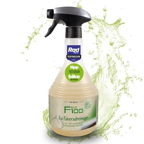 DR. WACK F100 Bio Fahrradreiniger 750 ml - Reinigungsmittel für das gesamte Fahrrad - Bio Fahrradpflegemittel - Reinigungsspray biologisch abbaubar & materialschonend - Hochwertige Fahrradpflege