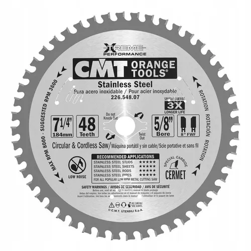 Sägeblatt Edelstahl 184x15,87x48z, Trennscheibe Metallkreissäge