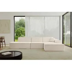 ALTDECOR Ecksofa IREA-L2-v3 in Beige – L-Form Couch für modernes Wohnen
