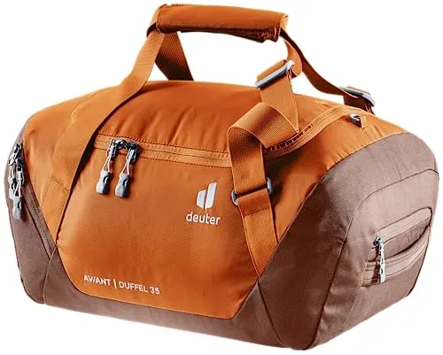 deuter AViANT Duffel 35 Sporttasche, Chestnut-umbra – Leicht & Vielseitig - Klassische Sporttaschen, ultraleicht (520 g) und handgepäckfreundlich mit praktischer Reißverschlusstasche für zusätzlichen Stauraum.