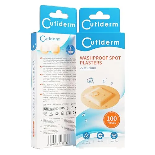 Cutiderm Kleine, runde Pflaster, 22 x 22 mm, 100 Stück pro Box