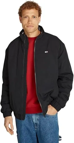 Tommy Jeans Herren Jacke Essential Padded Jacket, Schwarz (Black), S - Funktionsjacke aus 100% recyceltem Polyamid, ideal für den Übergang mit hohem Tragekomfort und zeitlosem Design – perfekt für jeden Anlass.