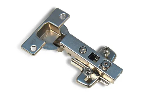 Hettich 2x Scharniere Aufklipstechnik 110° Topfband - Eckanschlag-Scharniere aus vernickeltem Eisen, ideal für präzise Türbewegungen und einfache Montage.