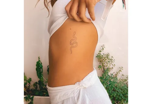 Inkster Schmuck-Tattoo Schlange Gemustert Tattoo, wasserfestes temporäres Tattoo, 2 Wochen Halt
