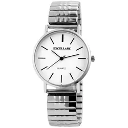 Excellanc 1700036-001 Damenuhr mit Metallzugband - silberfarben