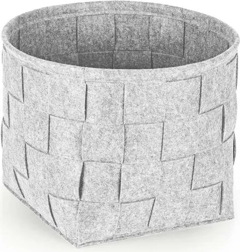 N8WERK Aufbewahrungskorb Filz 32cm hellgrau