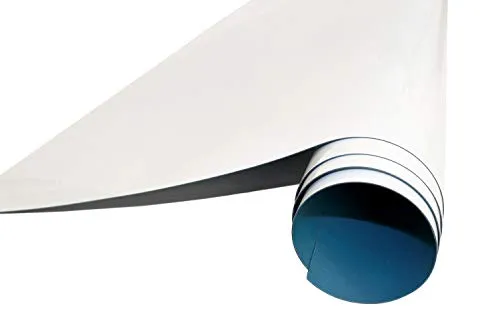 Queence Whiteboardfolie, 50 x 50 cm Magnetisch Selbstklebend inkl. Neodym-Magnete | Memoboard | Whiteboard | Schreibtafel | Wandfolie | Multifunktionale Tafelfolie | 50x50 cm Arktis Weiß