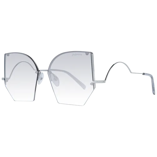 Ana Hickmann Sonnenbrille HI3093 03A 59 Damen Silber - Sonnenbrille für Damen mit 100% UVA & UVB Schutz, stilvollem Halbrand-Rahmen in Silber und trendigem Verlaufsglas für einen eleganten Look.