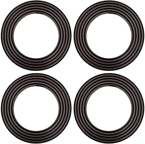 4x Dichtung 26604 kompatibel mit Moulinex Küchenmaschine Clickchef HF452 HF4568, Cuisine Companion HF800 HF900 HF902 | für Messer Antriebswelle Ø41mm