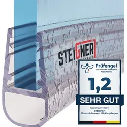 STEIGNER Duschdichtung 100cm, 6/7/8mm Glasstärke in weiß von Steigner
