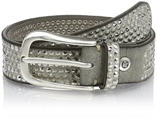 b.belt Gürtel Leder 80 cm grau - Hochwertiger Leder-Gürtel in grau, 80 cm lang – perfekt für stilvolle Outfits und langlebigen Komfort.