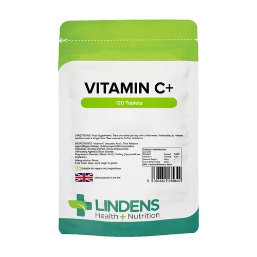 Lindens Vitamin C+ 1000 mg Time Release 120 tablets