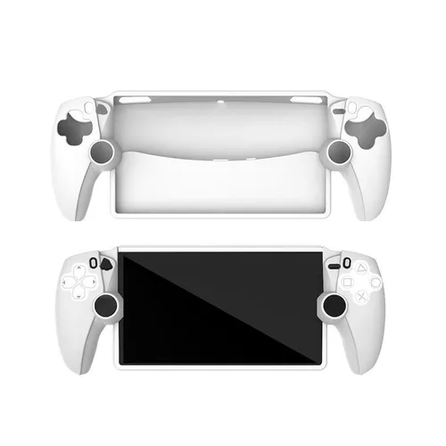 Für Sony PS5 Rutschfeste Silikon-Schutzhülle für Spielkonsole Weiß