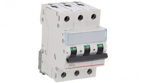 LEGRAND TX3 Leitungsschutzschalter, 20A, 3-polig, 6kA - Miniaturschutzschalter mit hoher Zuverlässigkeit und optimalem Schutz für elektrische Anlagen; kompaktes Design und einfache Installation auf Hutprofilschiene.