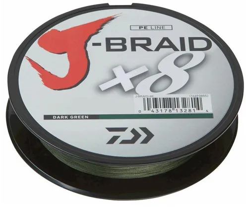 Daiwa J-Braid X8 0,13mm 8Kg 300m Green Geflochtene Schnur