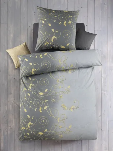 Optidream Bettwäsche Set Renforcé 135x200 Design Goldie, Renforcé, 2 teilig, Sommer Geschenke Idee Frauen Männer weich sale Reißverschluss Partner