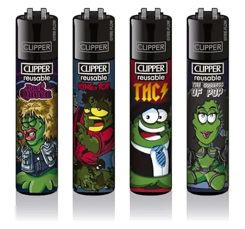 Clipper Feuerzeug 4er Set: (Great Musik)