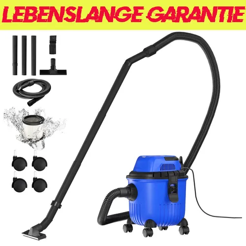 MASKO Industriestaubsauger 2300W - Nass- und Trocken-Sauger mit 58 l Saugvolumen, Blasfunktion und Push Clean-Technologie für effiziente Reinigung