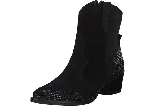 Tamaris Stiefelette 1-25703-42 098 weit - Wanderschuhe mit modischer Stiefelette, hochwertigem Leder und bequemem Blockabsatz für ein angenehmes Tragegefühl. Praktischer Reißverschluss erleichtert das An- und Ausziehen.