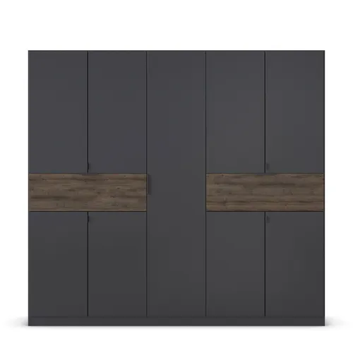 Drehtürenschrank grau metallic 226 cm von Roller