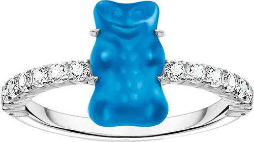THOMAS SABO Fingerring x HARIBO: Goldbär mit Kristallglas von THOMAS SABO